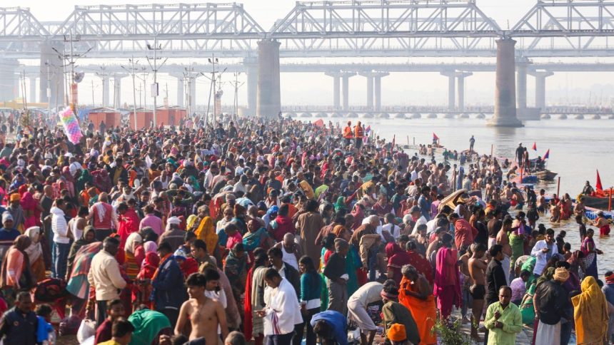 Maha Kumbh: 10 pontoon bridges closed as crowds swamp bridges, SDM’s vehicle vandalised