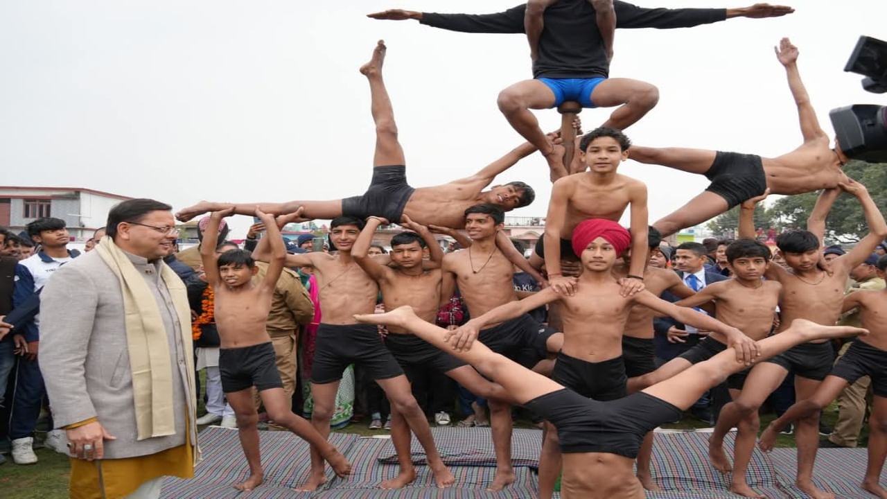 CM Dhami inaugurates Khatima sports stadium, venue for Mallakhamba in National Games CM Dhami inaugurates Khatima sports stadium, venue for Mallakhamba in National Games
