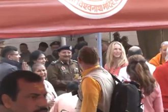 Steve Jobs’ wife Laurene Powell visits Kashi Vishwanath Temple before Maha Kumbh