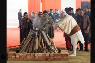 ‘It symbolises renewal and hope’: PM Modi attends Lohri celebrations in Delhi