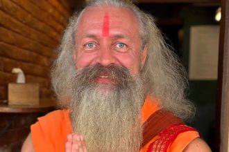 Meet ‘Muscular Baba’: 7-foot-tall Russian monk steals show at Prayagraj Kumbh Mela