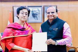 ‘Cursed by Yamuna Maiya’: Delhi LG VK Saxena told Atishi after poll defeat