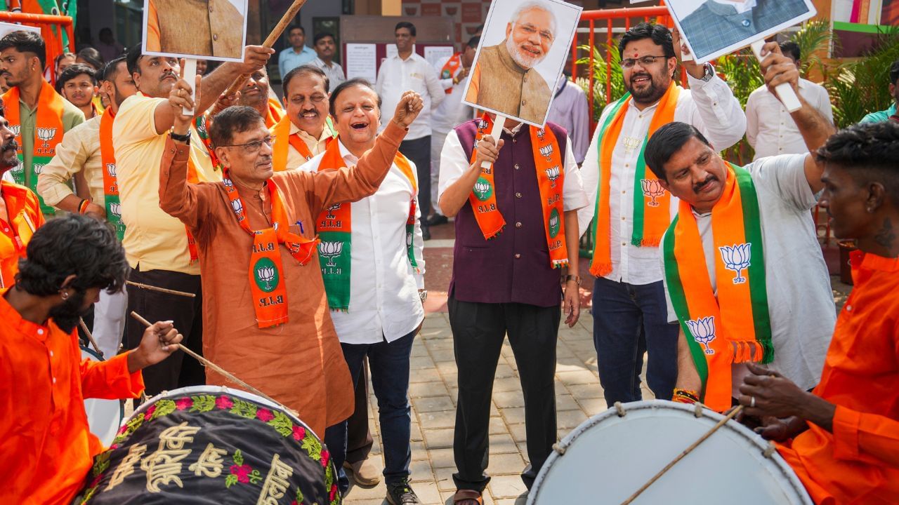 ‘Aa rahi hai BJP’ in morning to ‘Thank you Delhi’ in afternoon: BJP’s results day in four posters