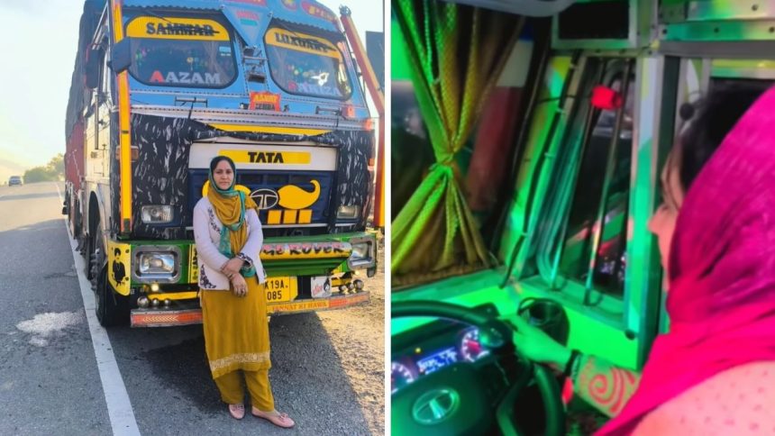 Breaking stereotypes: Kashmir’s Rabia Yaseen becomes valley’s 1st woman truck driver 1 Breaking stereotypes: Kashmir’s Rabia Yaseen becomes valley’s 1st woman truck driver