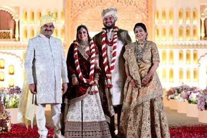 Jeet Adani ties the knot with Diva Jaimin Shah in a private ceremony in Ahmedabad