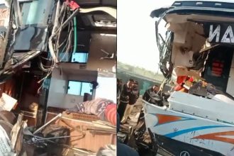 Three dead, 2 injured after bus with Maha Kumbh devotees rams into truck in Kota