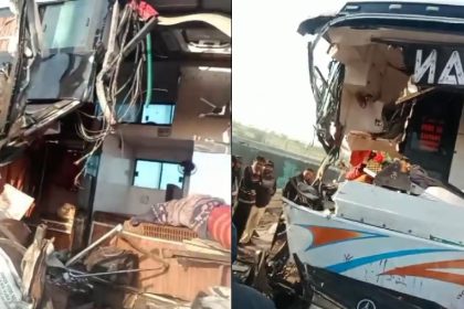Three dead, 2 injured after bus with Maha Kumbh devotees rams into truck in Kota