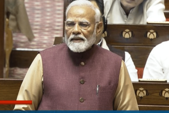 ‘Congress’ 1st priority is family, BJP’s priority is nation’: PM Modi in Rajya Sabha