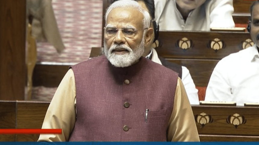 ‘Congress’ 1st priority is family, BJP’s priority is nation’: PM Modi in Rajya Sabha