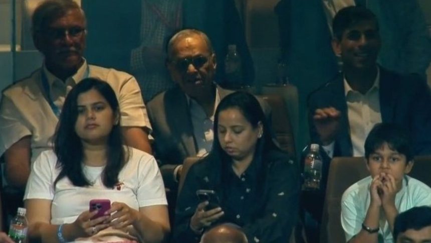 Rishi Sunak, Narayana Murthy attend T20 match between India and England in Mumbai