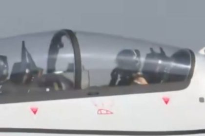 Aero India 2025: BJP MP Tejasvi Surya takes flight in indigenous HTT-40 trainer aircraft | Video
