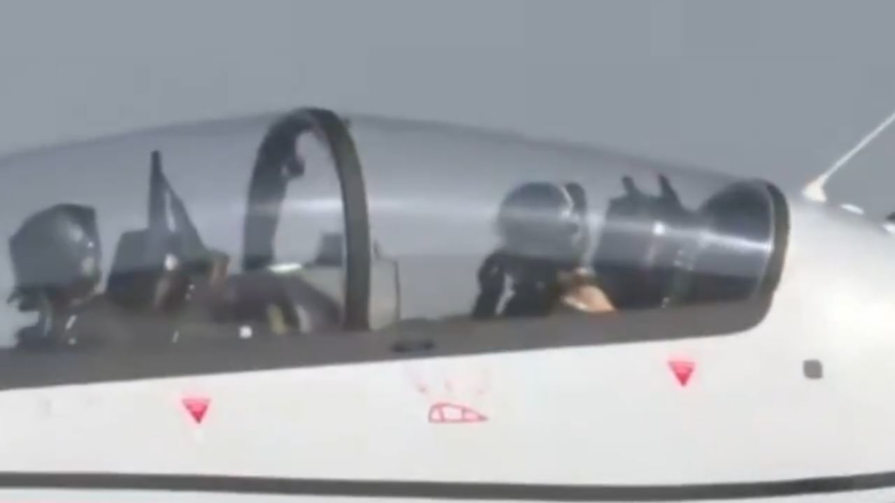 Aero India 2025: BJP MP Tejasvi Surya takes flight in indigenous HTT-40 trainer aircraft | Video