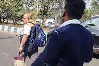 Video: Bengal govt employee stabs colleagues after tiff over leave; threatens cops