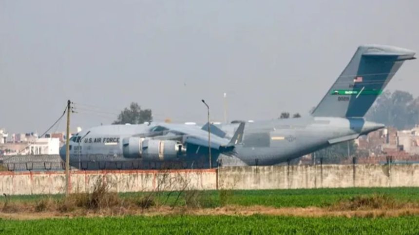 3rd flight with Indian deportees from US lands in Amritsar