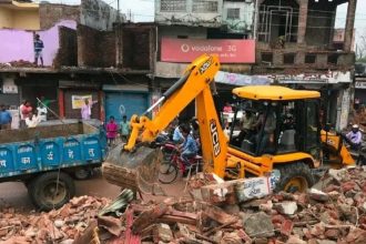 Pune’s PCMC demolishes 607 illegal constructions in Chikhali Kudalwadi  area during demolition drive
