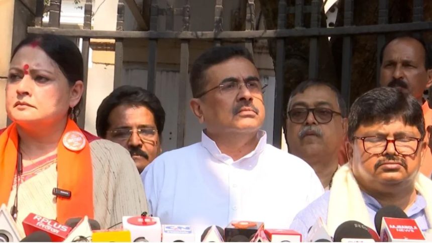 BJP’s Suvendu Adhikari among 4 BJP MLAs suspended from West Bengal Assembly for 30 days