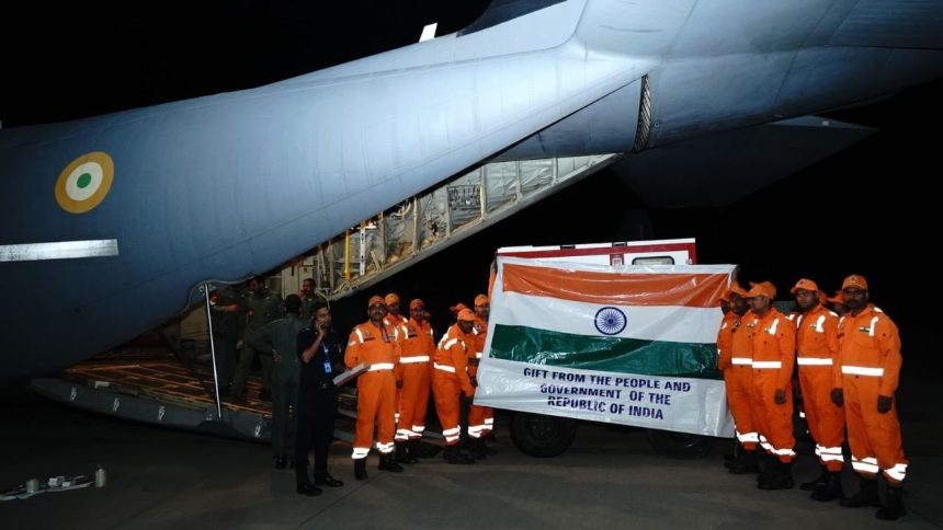 India sends 15 tonnes of relief to quake-hit Myanmar in IAF transport aircraft
