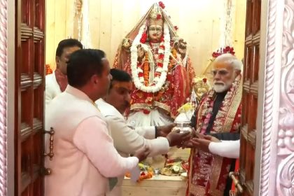 PM Modi prays at Goddess Ganga’s shrine in Uttarkhand’s Mukhwa