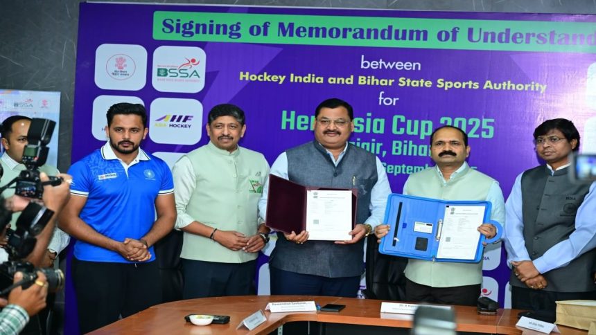 Rajgir to host Hero Asia Cup Rajgir, Bihar 2025 as Hockey India signs MoU with Bihar State Sports Authority