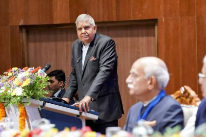 VP Dhankhar stresses linguistic diversity, urges alumni, corporates to fund research