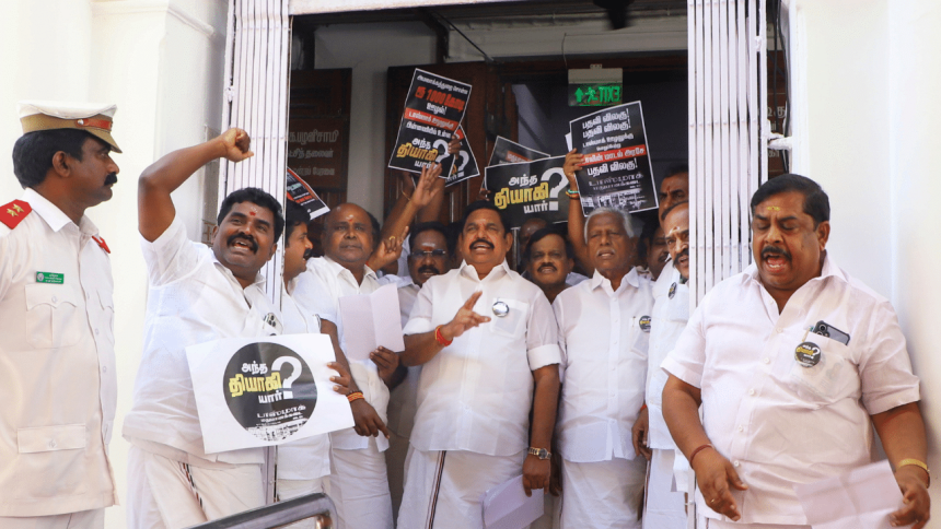 AIADMK MLAs evicted from Tamil Nadu Assembly over TASMAC issue