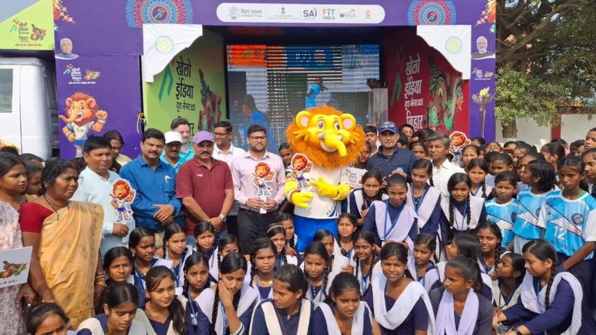 Torch Relay reaches Samastipur, ignites excitement for Khelo India Youth Games 2025