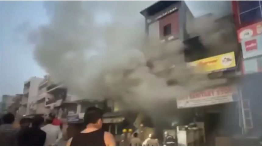 Massive fire breaks out at Sector 5 market in Noida