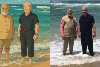 A tale of friendship: Israel embassy shares Ghibli-inspired art of PM Modi and Netanyahu