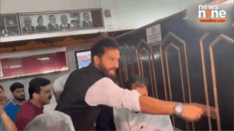 Waqf Act: Scuffle between AAP MLA Mehraj Malik and BJP legislators in J&K assembly- Video