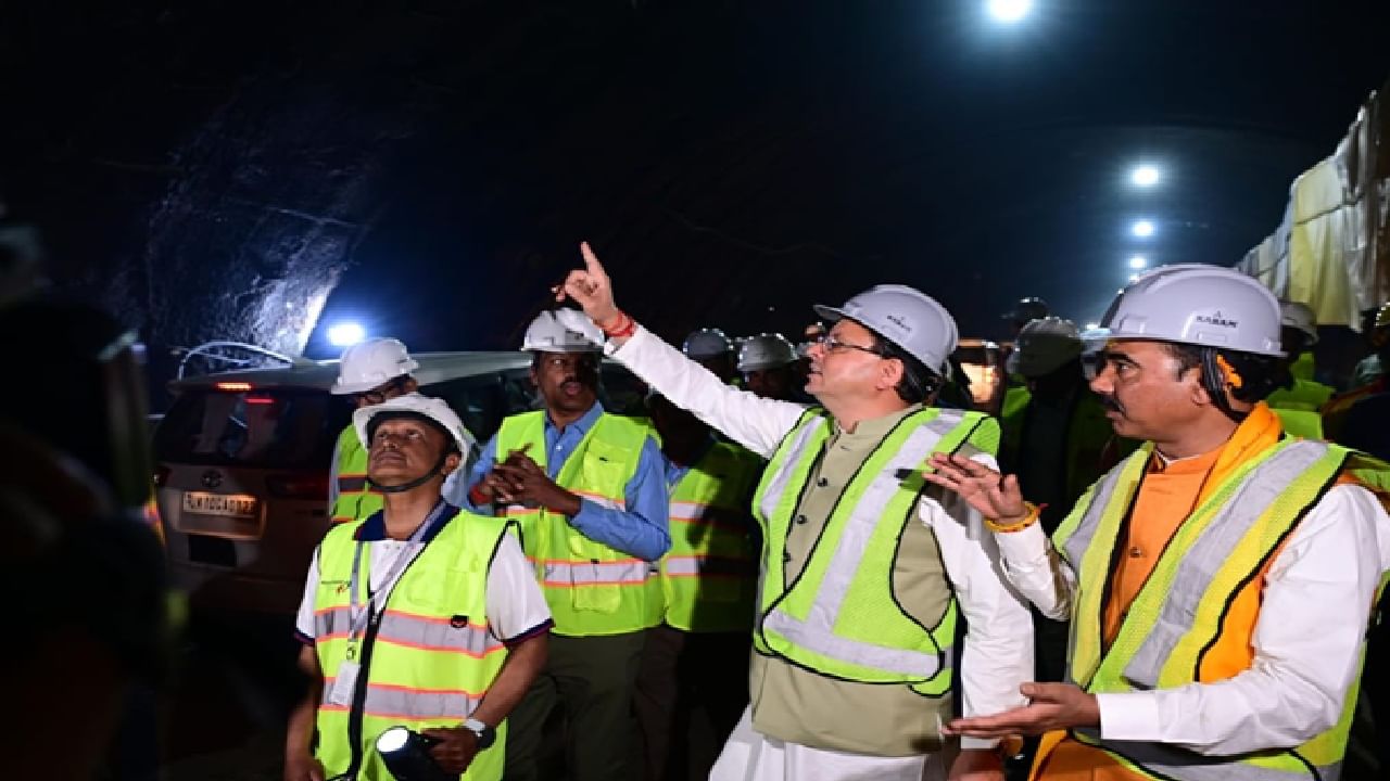 Breakthrough Achieved in Silkyara Tunnel in Presence of Chief Minister Pushkar Dhami