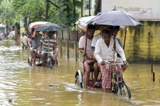 Heavy rains pound Assam, Mizoram, IMD issues red alert