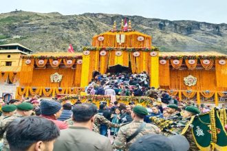 Badrinath temple portals open today with grandeur, Devotees gather in thousands for sacred Uttarakhand Char Dham yatra