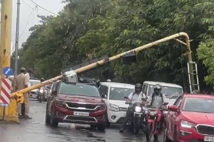 Watch| Dust storms, rain sweeps Delhi-NCR: Trees down, traffic snarled, and AIQ woes continue