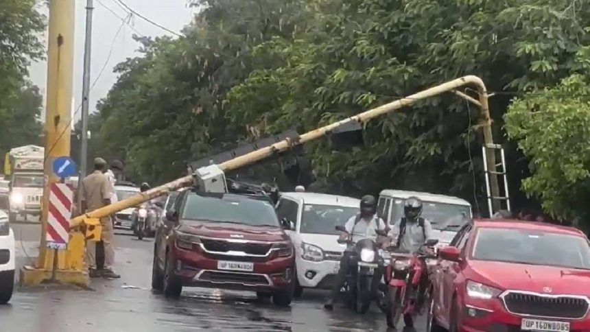 Watch| Dust storms, rain sweeps Delhi-NCR: Trees down, traffic snarled, and AIQ woes continue