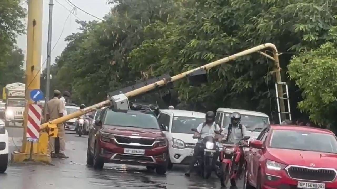 Watch| Dust storms, rain sweeps Delhi-NCR: Trees down, traffic snarled, and AIQ woes continue