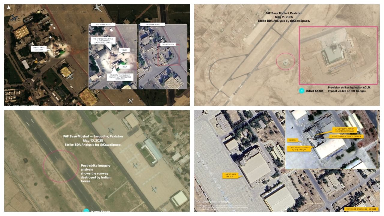 Satellite imagery confirms ‘extensive damage’ on key Pakistani airbases from Indian airstrikes | Check full details