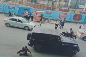 On cam: Thar runs over security guard in Delhi for opposing honking, 1 arrested