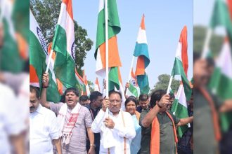 CM Vishnu Deo Sai Leads ‘Tiranga Yatra’ in Jashpur