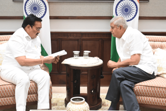Vice-President Jagdeep Dhankhar, Union Jal Shakti Minister CR Patil discuss Yamuna water supply to Rajasthan