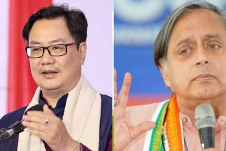 ‘There’s limit to political desperation’: Kiren Rijiju slams Congress’ stance, backs Shashi Tharoor