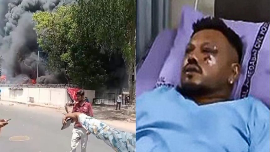 Air India plane lone survivor comes out of building near crash site in fresh video