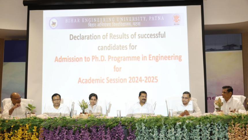 Academic transformation at Bihar Engineering University: B.Tech results on time and Ph.D results for inaugural batch announced digitally