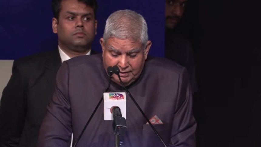 Dhankhar invokes Savarkar, urges strategic realism and unity for Bharat’s rise