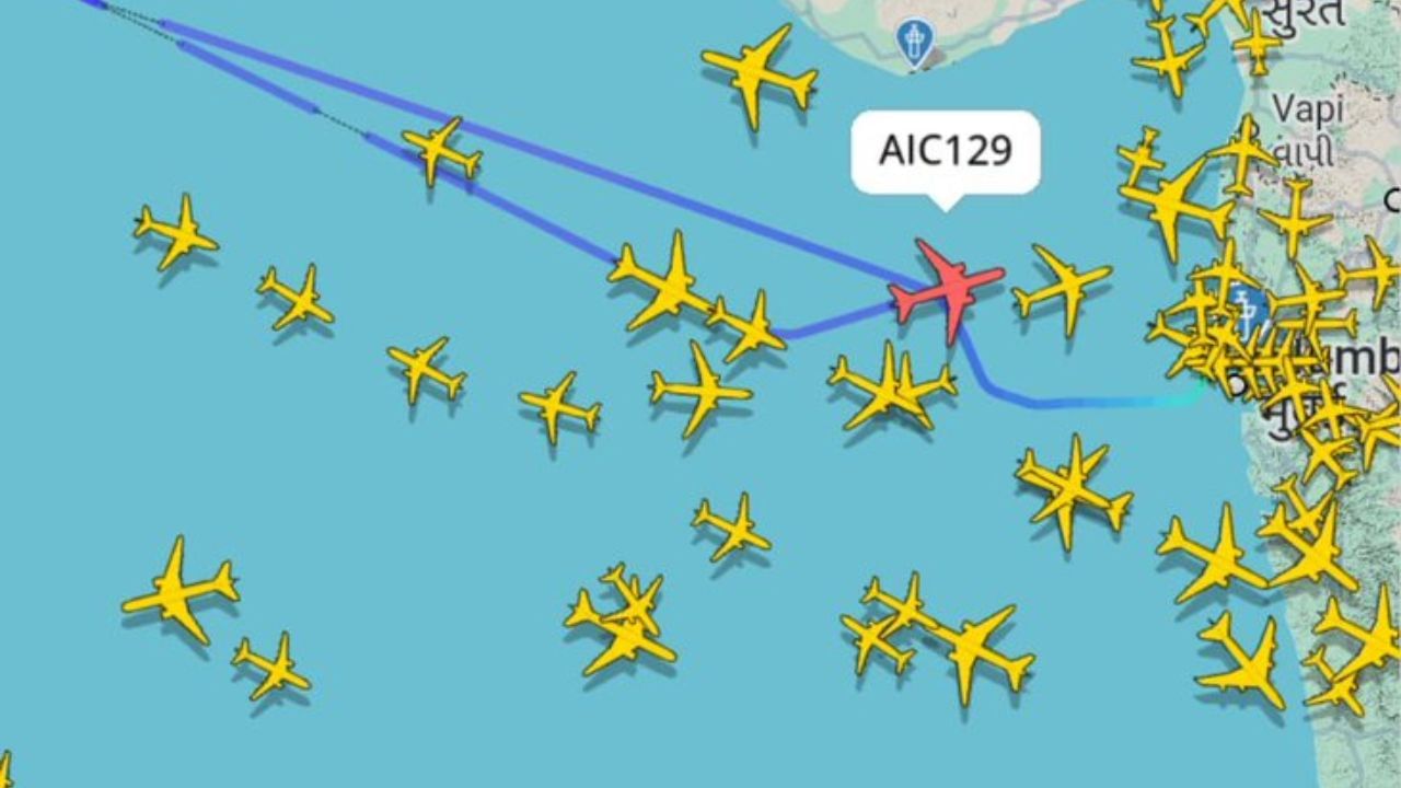 Air India Mumbai-London flight turns back mid-route Air India Mumbai-London flight turns back mid-route