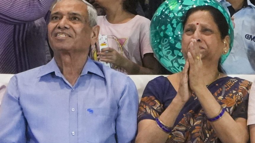 Tears of happiness: Subhanshu Shukla’s parents get emotional as Lucknow boy lifts off to space
