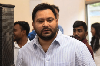 Narrow escape for RJD leader Tejashwi Yadav as speeding truck hits his convoy in Bihar