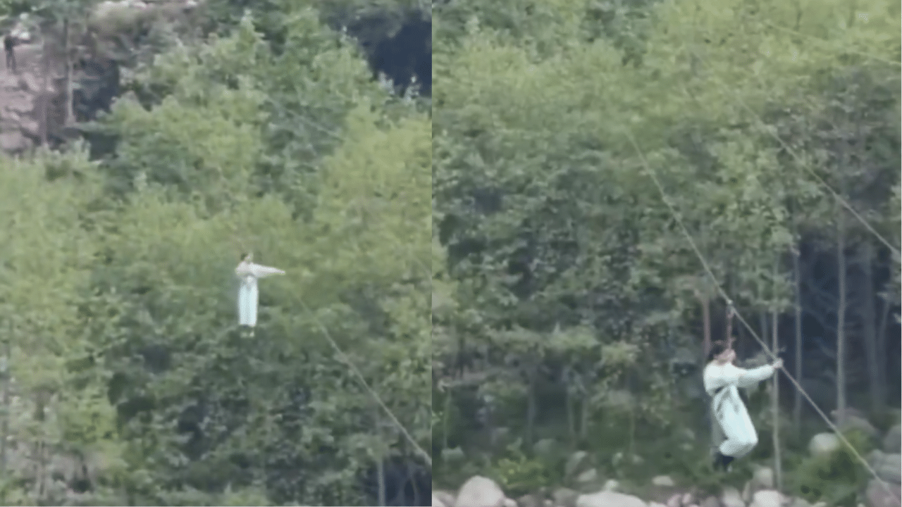 Watch: 12-year-old girl falls from zipline in Manali, suffers serious injuries