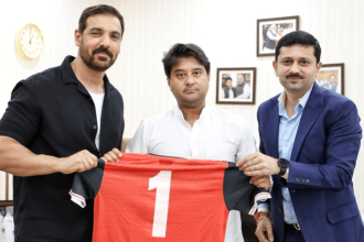 Union Minister Jyotiraditya Scindia praises John Abraham’s efforts to uplift Indian football talent