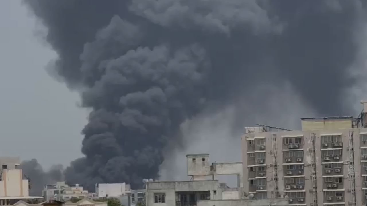 Video: Thick smoke fills sky as air India plane crashes near Ahmedabad airport