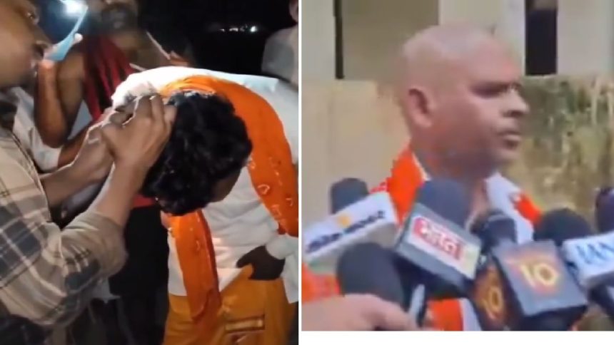 ‘BJP harassing PDA people’: Akhilesh Yadav fumes as religious preacher’s head shaved in UP over caste